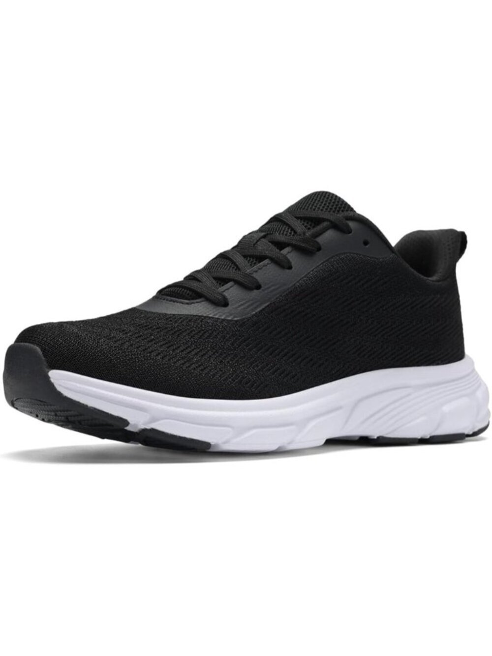 Women's Black Running Shoes Breathable Casual Non Slip Walking Sneakers